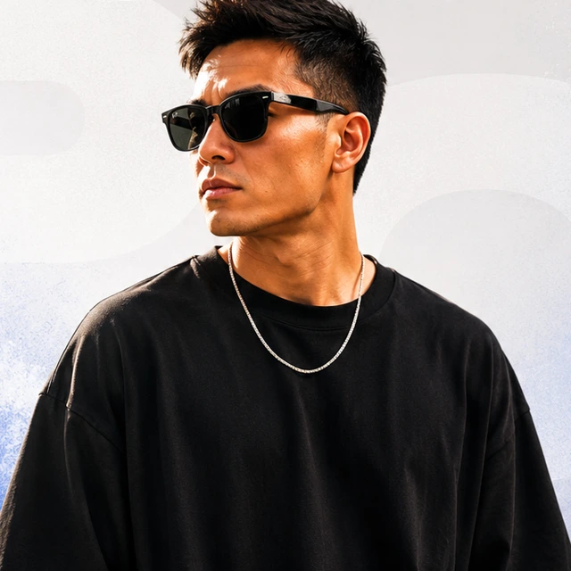 Pauly Cee wearing sunglasses.